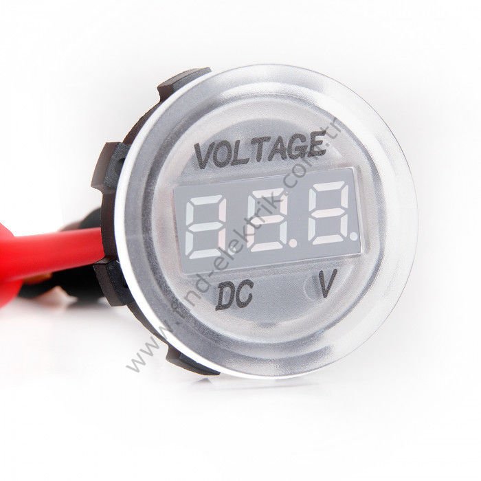 Leaglo GV30-W-R DC LED Su Geçirmez Tip Voltmetreler (Marin)