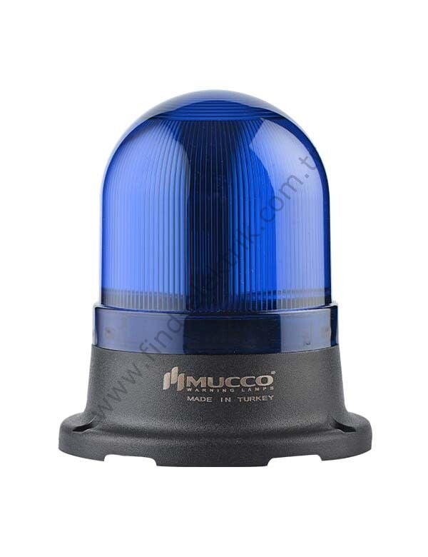 Mucco SNT-715-FB-4 70 Serisi Tepe Lambası Buzzer Flaşör 24V DC Mavi Işık