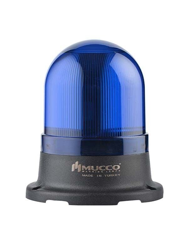 Mucco SNT-725-SB-4 70 Serisi Tepe Lambası Buzzer Sabit 40-260V AC/DC Mavi Işık