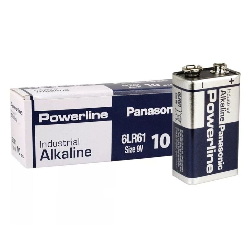 Panasonic - Powerline - 6LR61AD/10BB - 9V - Alkaline Pil