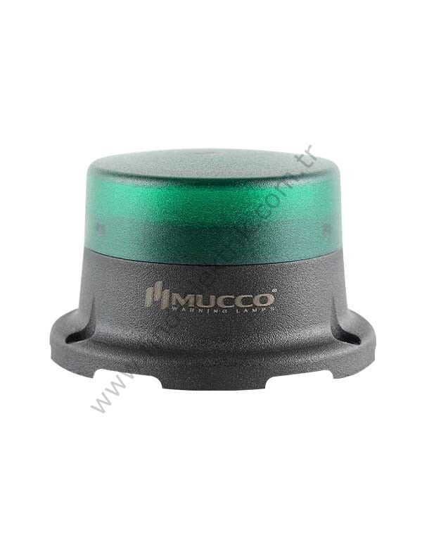 Mucco SNT-M725-F-2 70 Serisi Mini Tepe Lambası Flaşör 24V DC Yeşil Işık