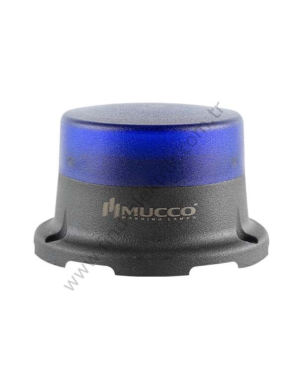 Mucco SNT-M725-F-4 70 Serisi Mini Tepe Lambası Flaşör 40-260V AC/DC Mavi Işık