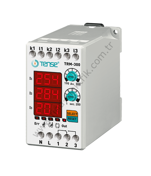 Tense TRM-300 3×3 Hane Led Display Ekranlı Dijital Termik Rölesi