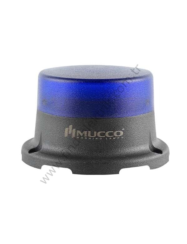 Mucco SNT-M725-FB-4 70 Serisi Mini Tepe Lambası Buzzer Flaşör 40-260V AC/DC Mavi Işık