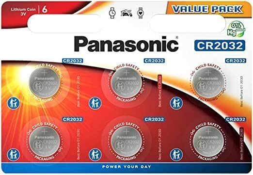 Panasonic CR-2032EL/6BP 3V-220 mAh (6'Lı)