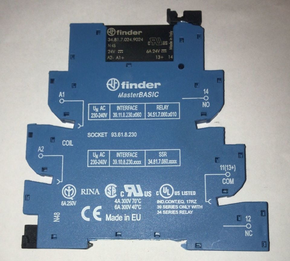 Finder F.38.81.7.024.9024-24V DC-24V DC  Takım Ssr Röle