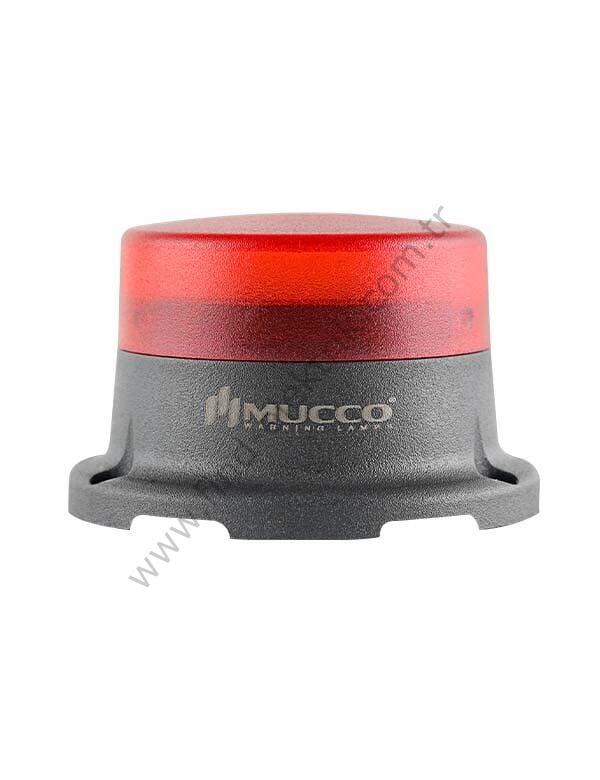 Mucco SNT-M725-SB-1  70 Serisi Mini Tepe Lambası Buzzer Sabit 40-260V AC/DC Kırmızı Işık