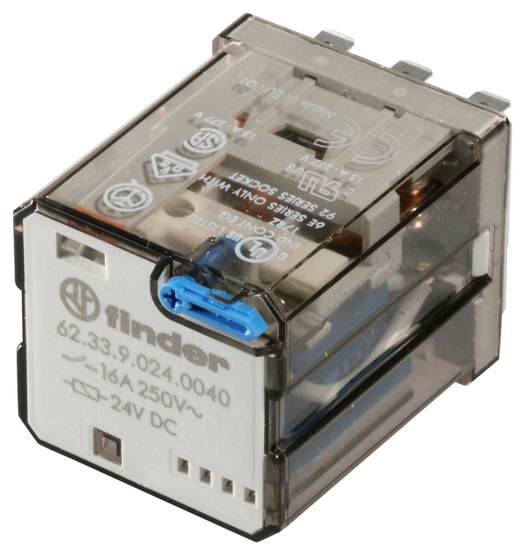 Finder F.62.33.9.024.0040-3Co-16A Kontaklı 24 V DC Güç Rölesi