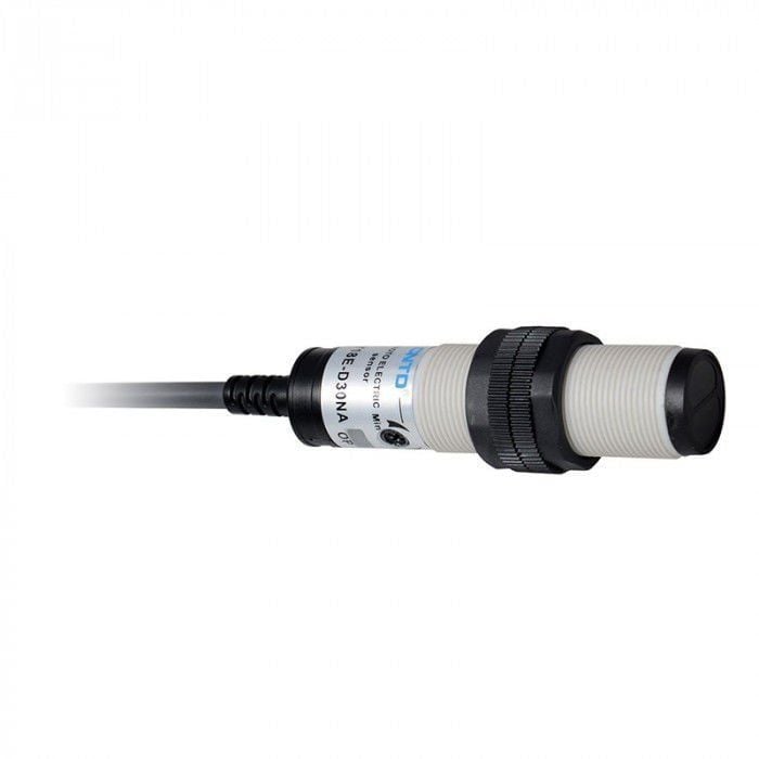 Ylcn G18-3A30PC (Cgy18E-D30PC) M18 Silindirik Fotosel 2M Kablolu / Konnektörlü 10-30V DC Plastik Gövde