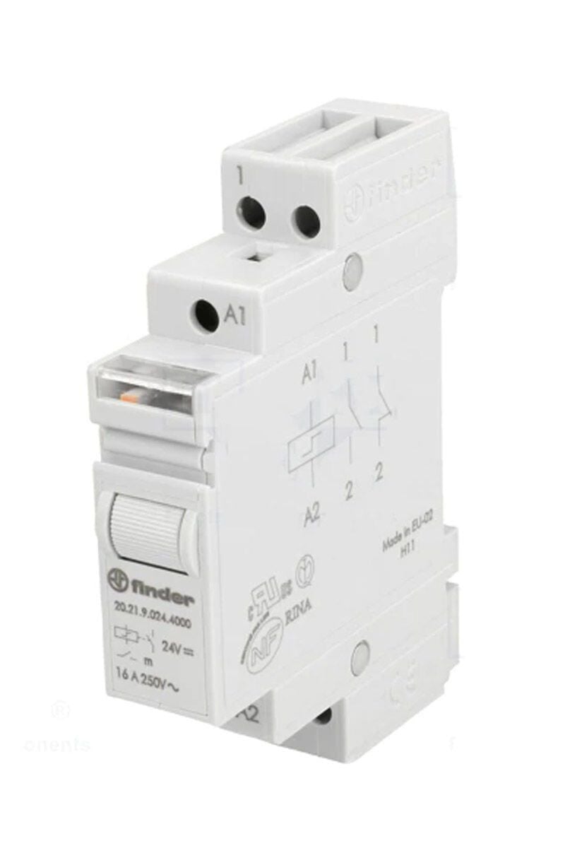 F.20.21.9.024.0000-Tek Sıralı Tek Faz 24 V DC Adım Rölesi