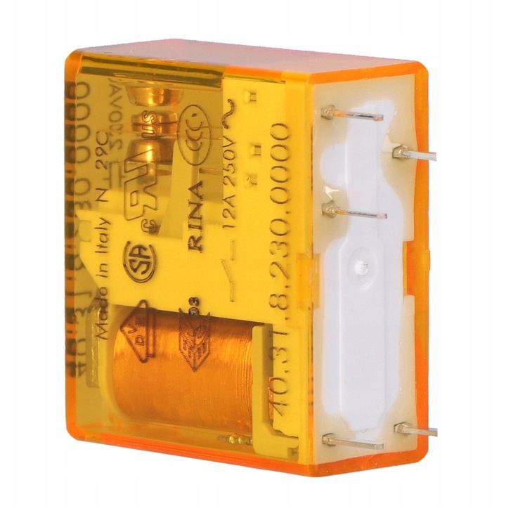 Finder F.40.31.8.230.0000-Minyatür PCB Röle 1 Co-10A Kont 230 VAC Pin:-3.5mm