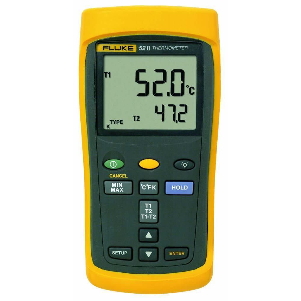 Fluke 52 ll - Tek & Çift Girişli Dijital Termometre
