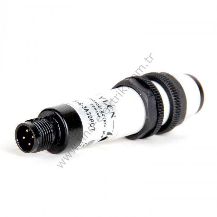 Ylcn G18-3C10PCT (Cgy18E-T10PCT) M18 Silindirik Fotosel 2M Kablolu / Konnektörlü 10-30V DC Plastik Gövde