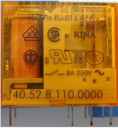 Finder F.40.52.8.110.0000-Minyatür PCB Röle 2 Co-8A Kont 110V AC