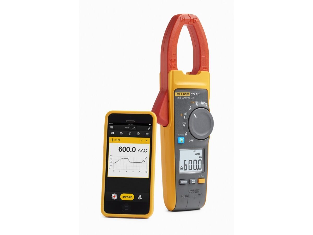 Fluke 374 FC 600A True-Rms AC/DC Pens Metre