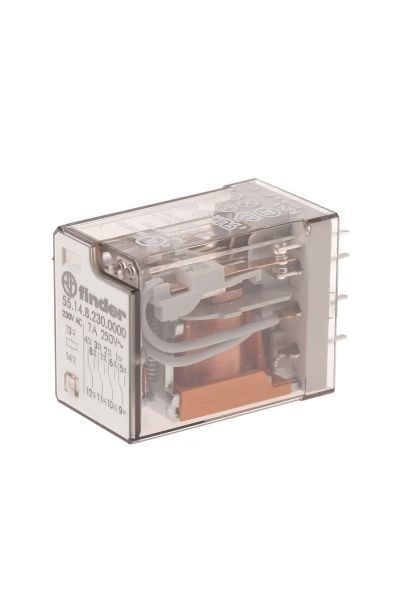Finder F.55.14.8.230.0000-PCB Montaj İğne Tip Terminal 4Co 7A