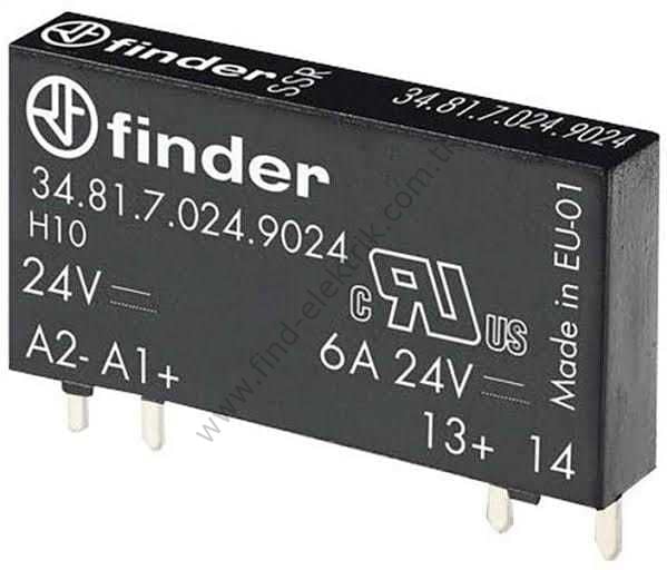 F.34.81.7.024.9024 Slim SSR, giriş 24 V DC, çıkış 24 V DC 6A 1 NO Röle