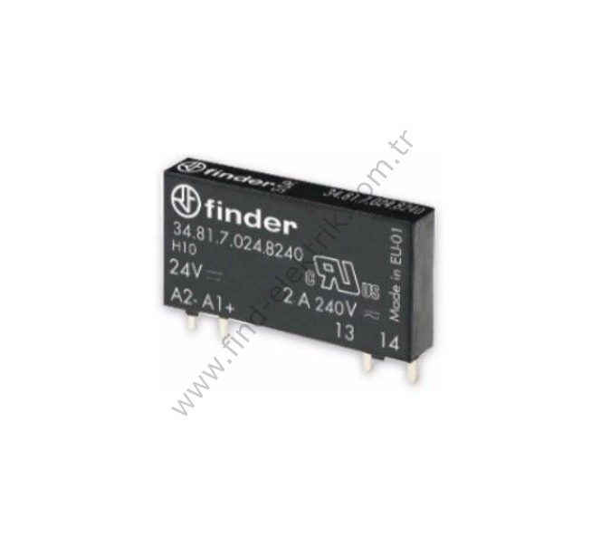 F.34.81.7.024.8240 Slim SSR, giriş 24 V DC, çıkış 230 V AC 2A 1 NO Röle