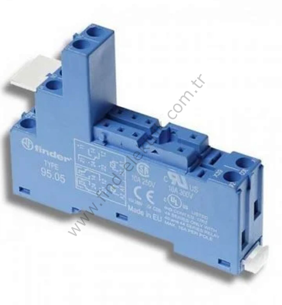 F.95.05SMA 40.51/40.52/40.61/44.52/44.62 Röleleri için Vida Bağlantılı Soket