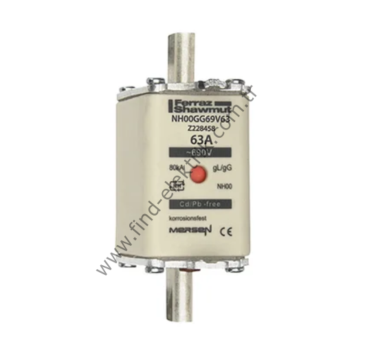 Mersen NH00GG69V63 690V 63A Gecikmeli Nh Sigorta