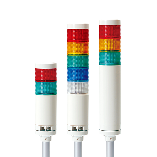 Qlight STG50LF-BZ-1-220-R Tek Katlı 50mm Ledli,Sabit,Flaşör,Buzzer İkaz Kulesi
