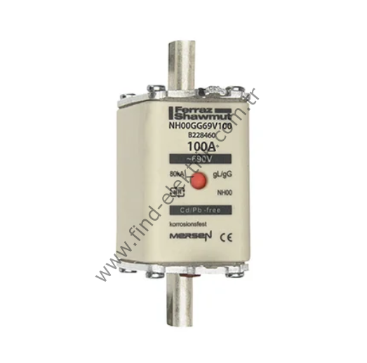 Mersen NH00GG69V100 690V 100A Gecikmeli Nh Sigorta