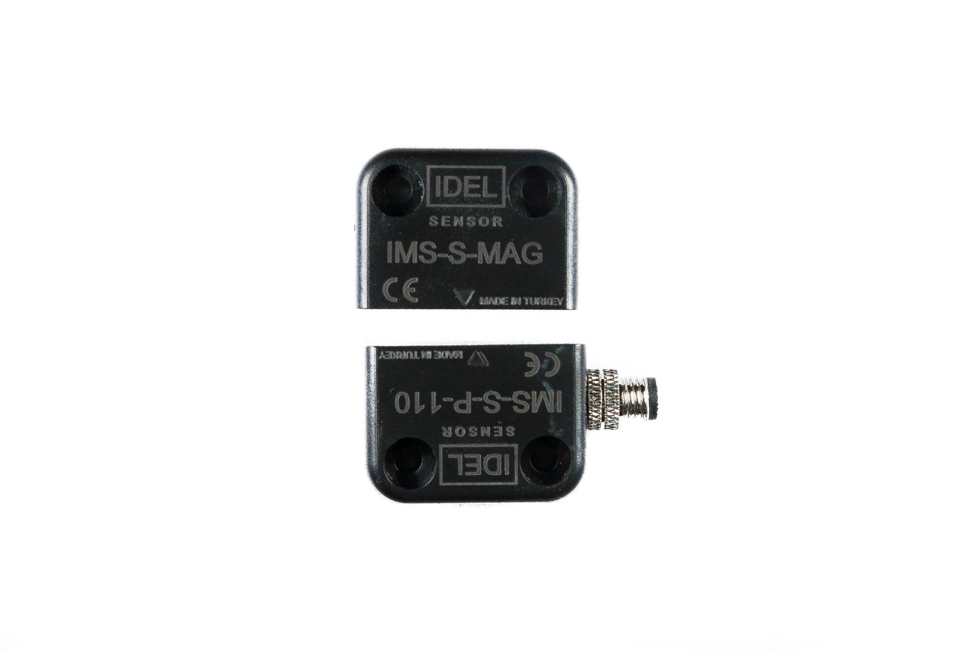 İdel IMS-S-P-110S 26X36X13mm Plastik 1No/1NC - M8 4 Pin Soket Manyetik Sensör