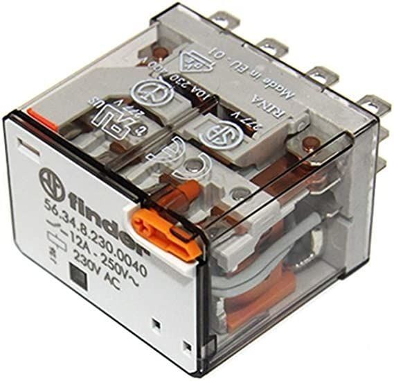 Finder F.56.34.8.230.0040-Minyatür Güç Rölesi 4 Co 12A AC 230V
