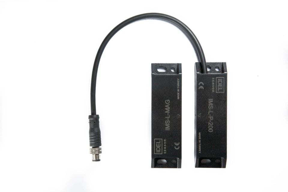 İdel IMS-L-P-200P 25X88X13mm Plastik 2No - Pigtail Manyetik Sensör