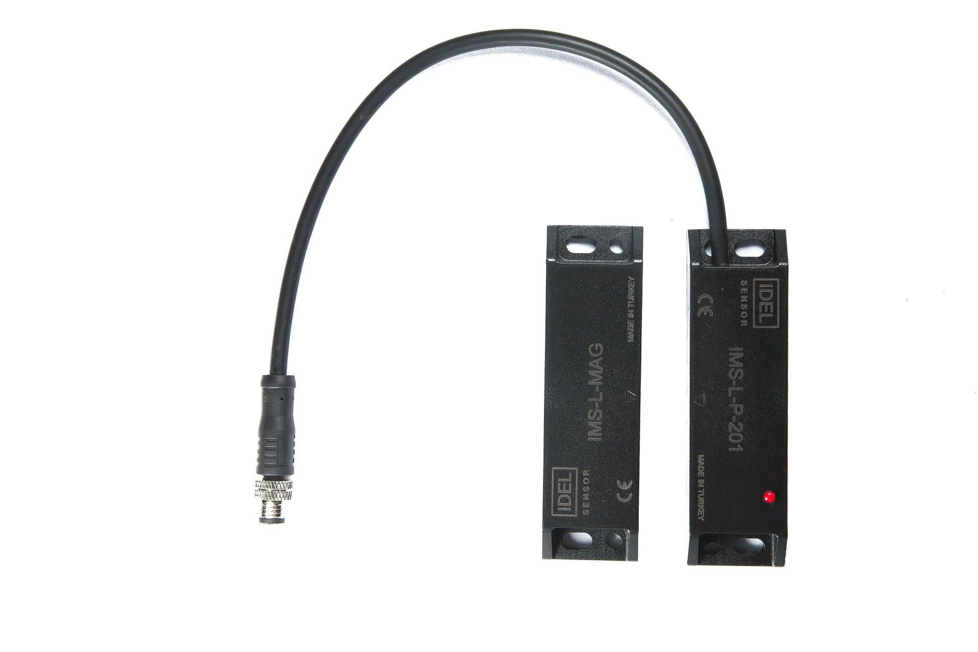 İdel IMS-L-P-201P 25X88X13mm Plastik 2No Ledli Pigtail Manyetik Sensör