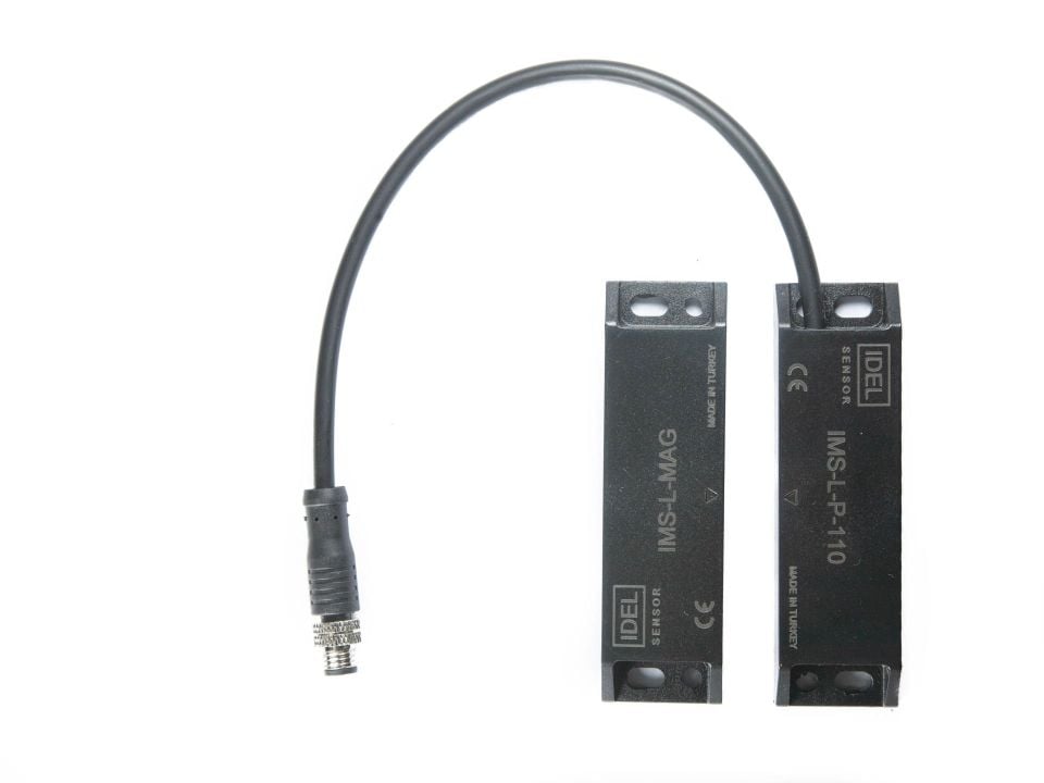 İdel IMS-L-P-110P 25X88X13mm Plastik 1No/1NC - Pigtail Manyetik Sensör
