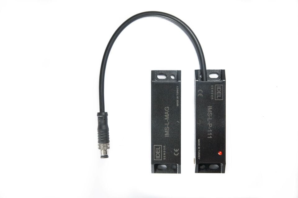 İdel IMS-L-P-111P 25X88X13mm Plastik 1No/1NC Ledli Pigtail Manyetik Sensör