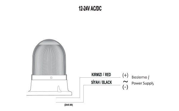 Mucco SNT-110-KFS-1 100 Serisi Kafesli Smd Led Tepe Lambası 12-24V AC/DC