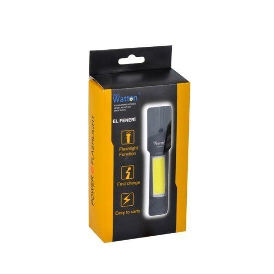 Watton WT-602 Uzun Menzilli Mıknatıslı El Feneri