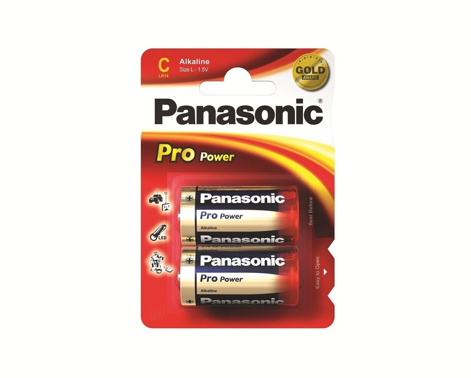 Panasonic LR14PPG/2BP Alkalin Pro Power 1,5V Orta Boy Pil C Size (24'Lü)