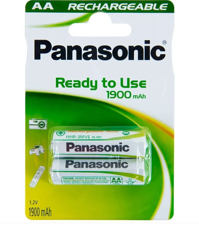 Panasonic HHR-3MVE/2BP Şarjlı Kalem Pil-1900 mAh (2'Li)