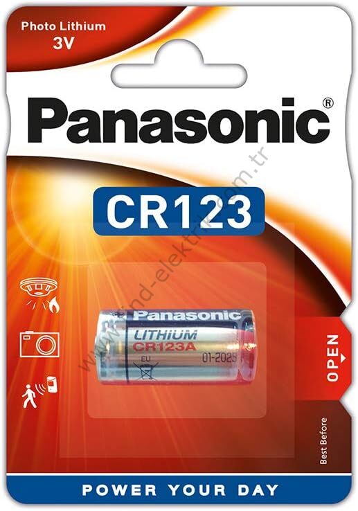 Panasonic CR-123Al/1BP 3V-1600 mAh Lityum Pil