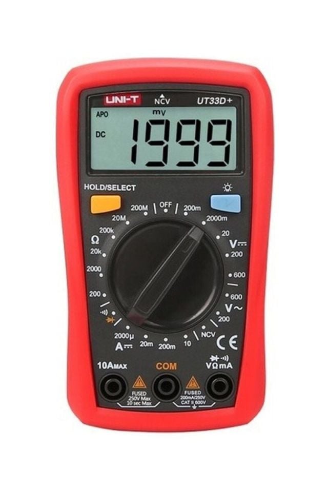 Unit UT-33D+ 600V 10A Dijital Multimetre Ölçü Aleti