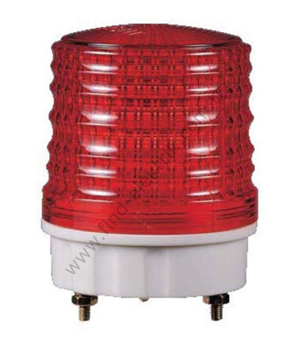 Qlight S50B-24-R 24V AC/DC, Kalıcı Işık, Vida Kaideli Montaj