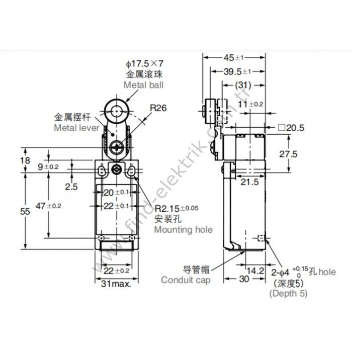 Cntd C4N-4125 Limit Switch