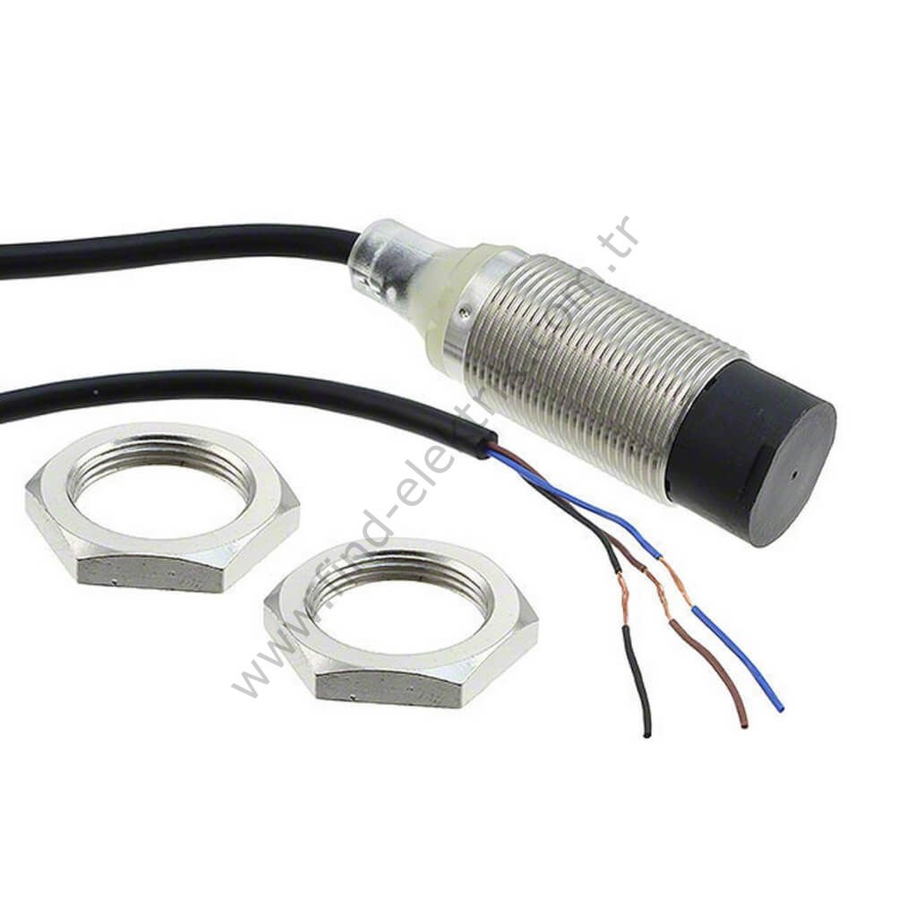 Omron E2B-M18LN16-WP-C1 Endüktif Sensör 2m Kablolu Çıkık Kafa