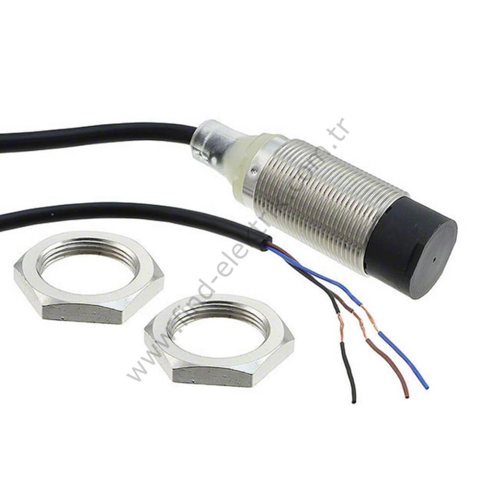 Omron E2B-M18LN16-WP-C1 Endüktif Sensör 2m Kablolu Çıkık Kafa