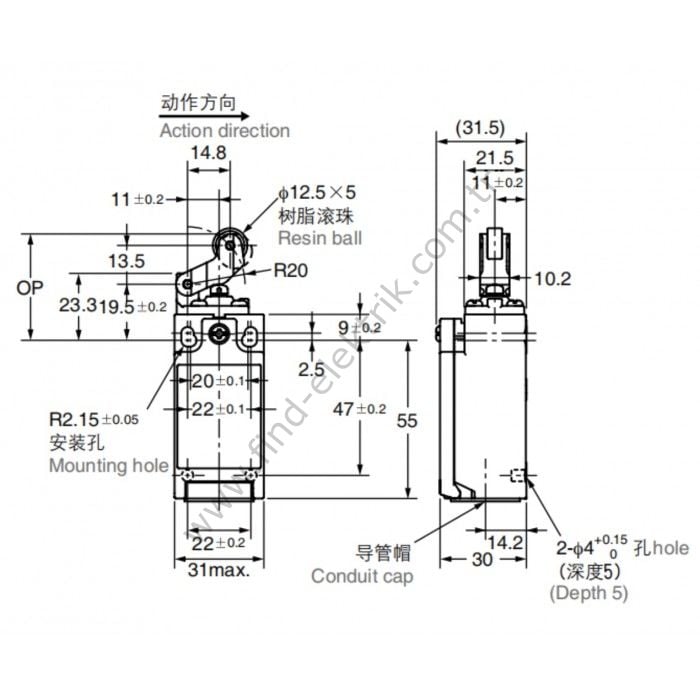 Cntd C4N-4162 Limit Switch