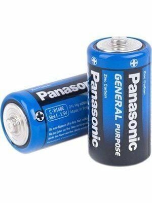 Panasonic R14BE/2PS Manganez 1,5V Orta Pil C Size (2'Li)