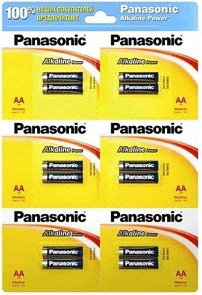 Panasonic LR6APB/12BP Alkalin Power 1,5V AA Kalem Pil  (12'Li)