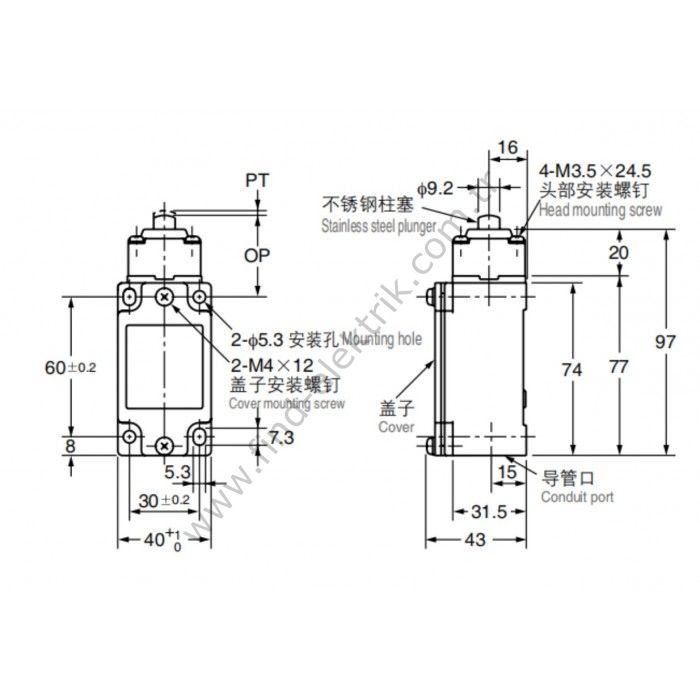 Cntd C4B-4170N Doğrusal Pim Limit Şalter
