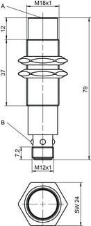 Leuze IS 118mm/4NO-16N-M12 Endüktif Sensör