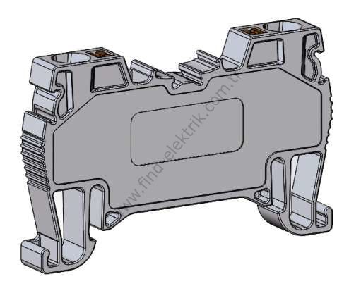 Onka 1020058 Opk 16mm² Yay Bağlantılı Ray Klemens Kahverengi