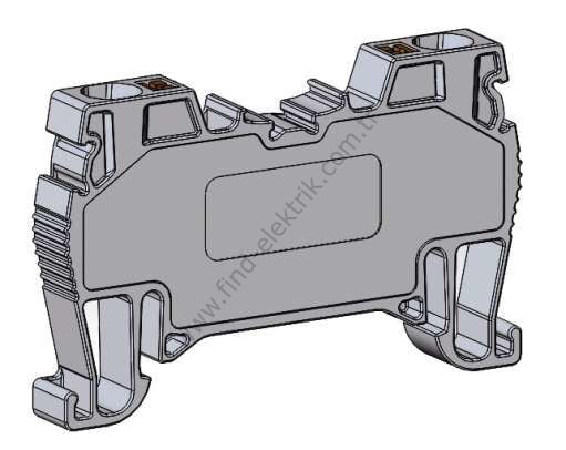 Onka 1020058 Opk 16mm² Yay Bağlantılı Ray Klemens Kahverengi
