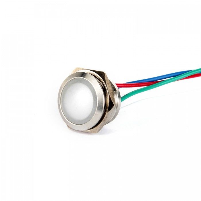 Gerta G16-170LT-RGerta GBD(+) 16mm Metal Sinyal Lambası 15cm Kablolu 6-24V 3 Renk Anot